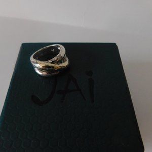 Jai by John Hardy Sterling Silver and gold ring